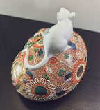 Kutani Ware · Auspicious White Mouse Ornament