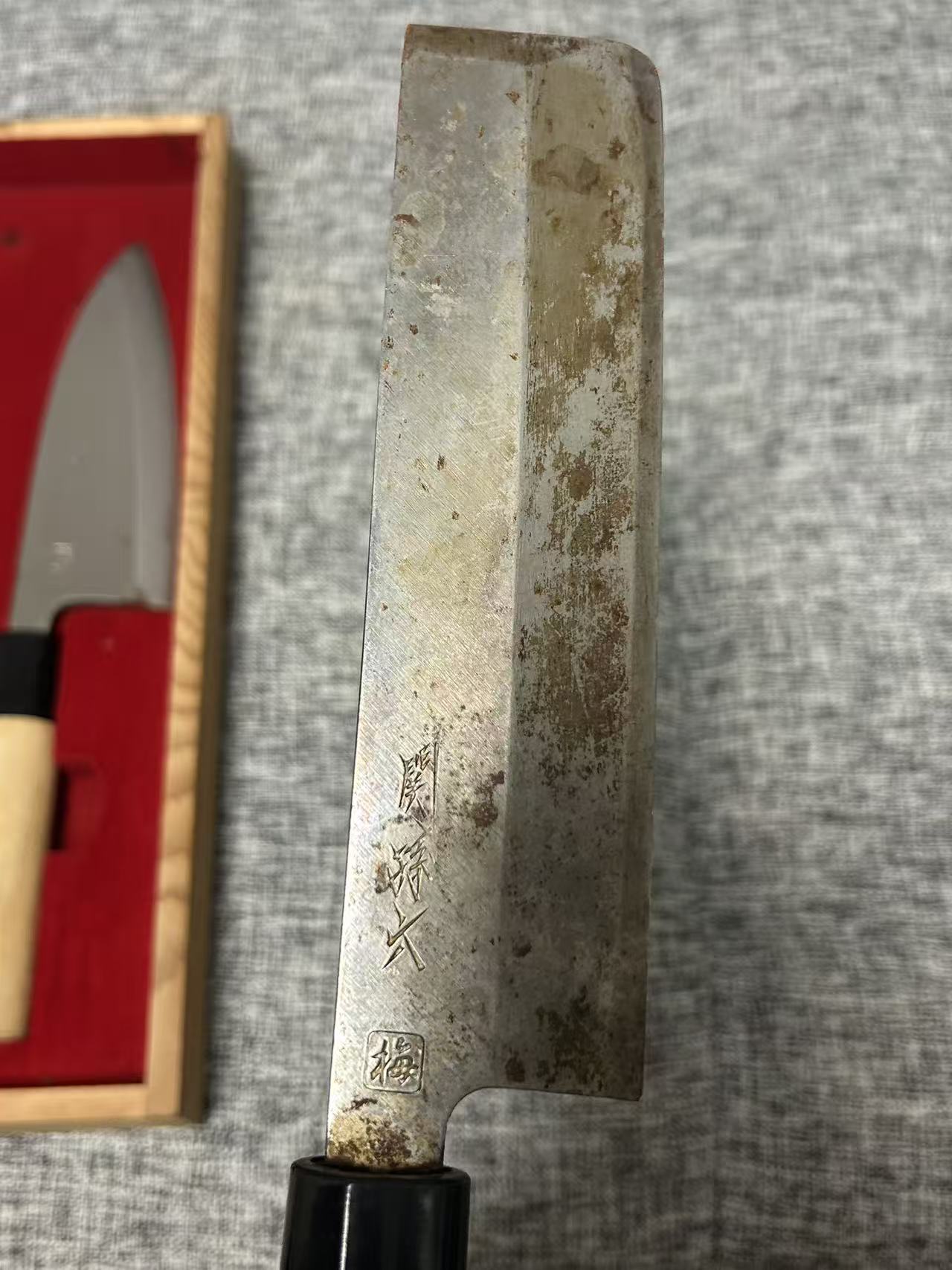Seki Magoroku vintage nakiri knife